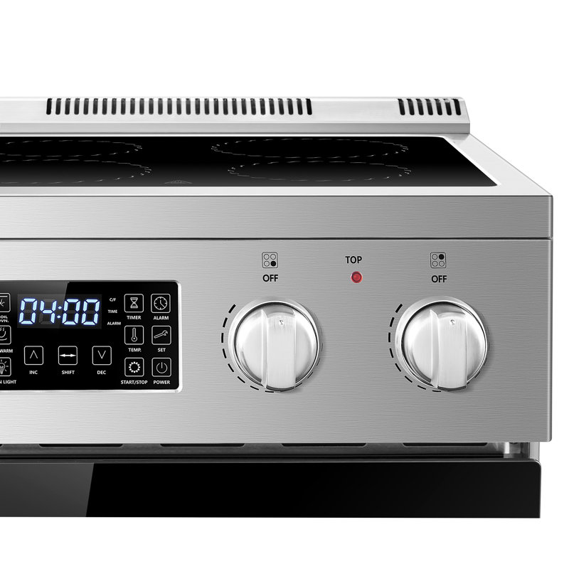 Lanbo 24 Inch Touch Screen Freestanding Electric Range with Air Fry